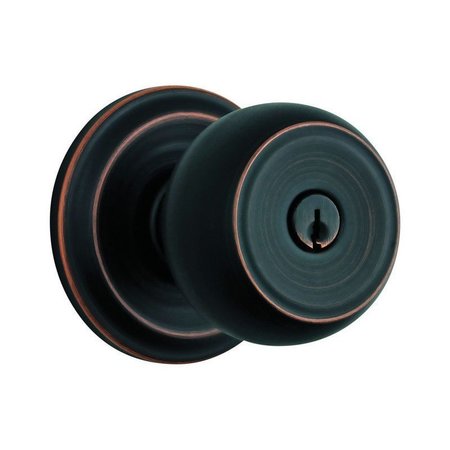 BRINKS COMMERCIAL Brinks Push Pull Rotate Stafford Oil Rubbed Bronze Entry Knob KW1 1.75 in. 23001-150